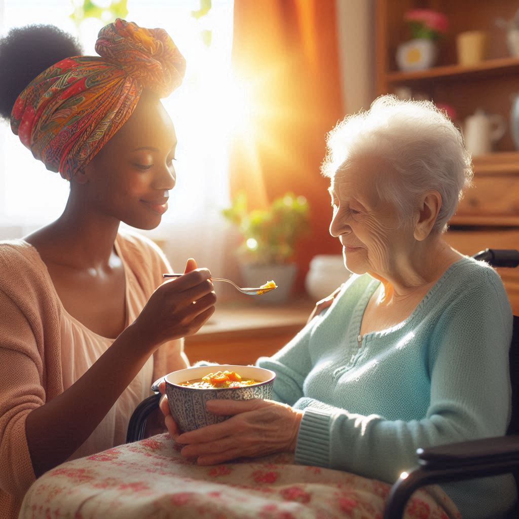 Auxiliaire de vie DoneServicesPlus accompagnement repas